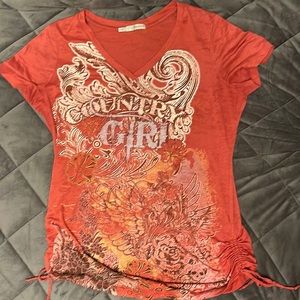 Country Girl Red Tee-shirt